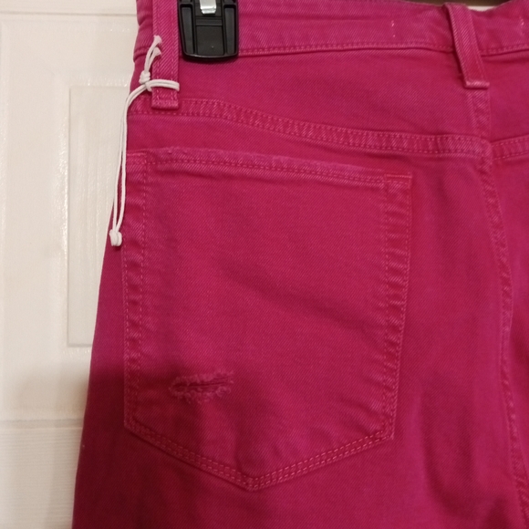 NWOT Joe's Jeans Pink Distressed Straight Leg - Picture 6 of 10